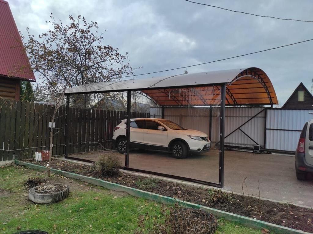Прозрачные шторы ПВХ для навеса под автомобиль в Суздале